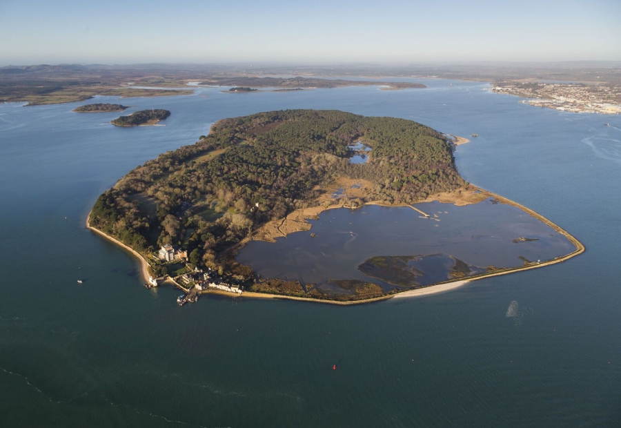 Brownsea Island off the south coast of England Brownsea Island off the south coast of England